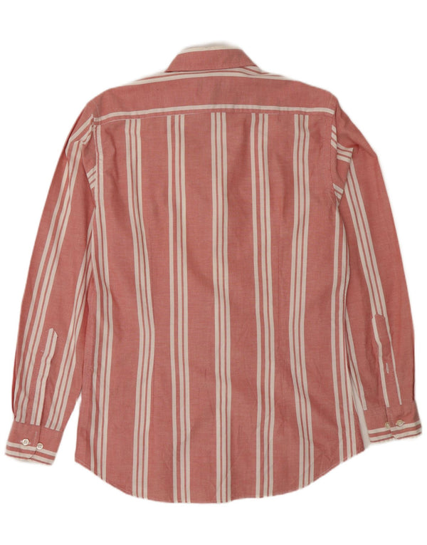 Camicia da uomo John Ashfield taglia 39 15 1/2 media a righe rosse