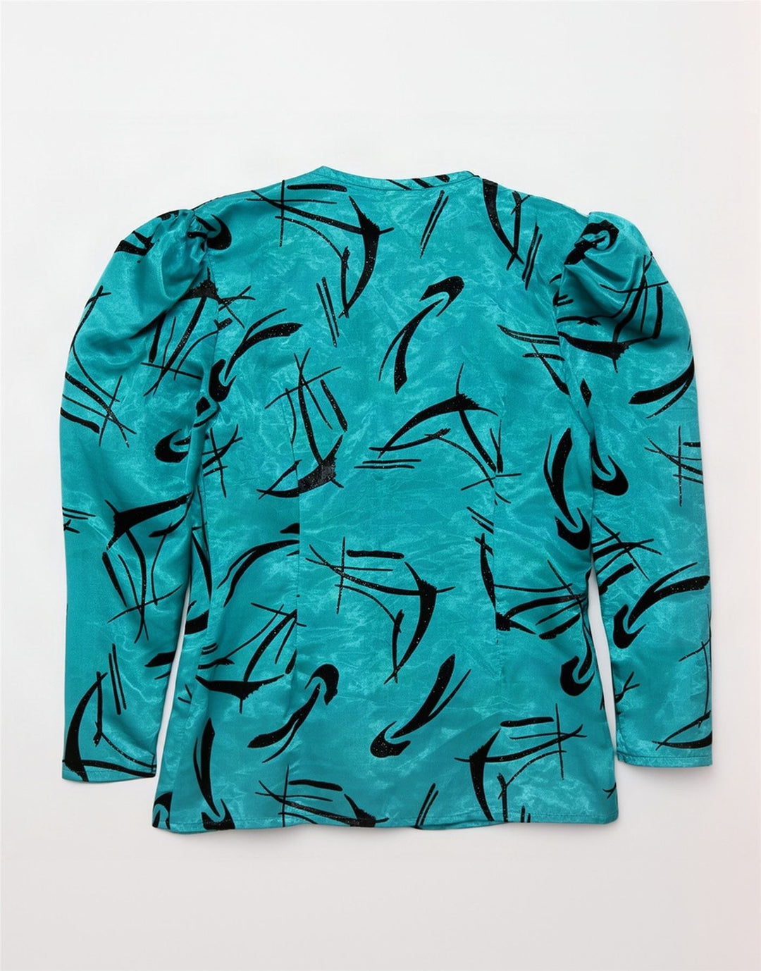 Yessica Camicia da donna con motivo astratto Camicetta UK 12 Poliestere verde medio