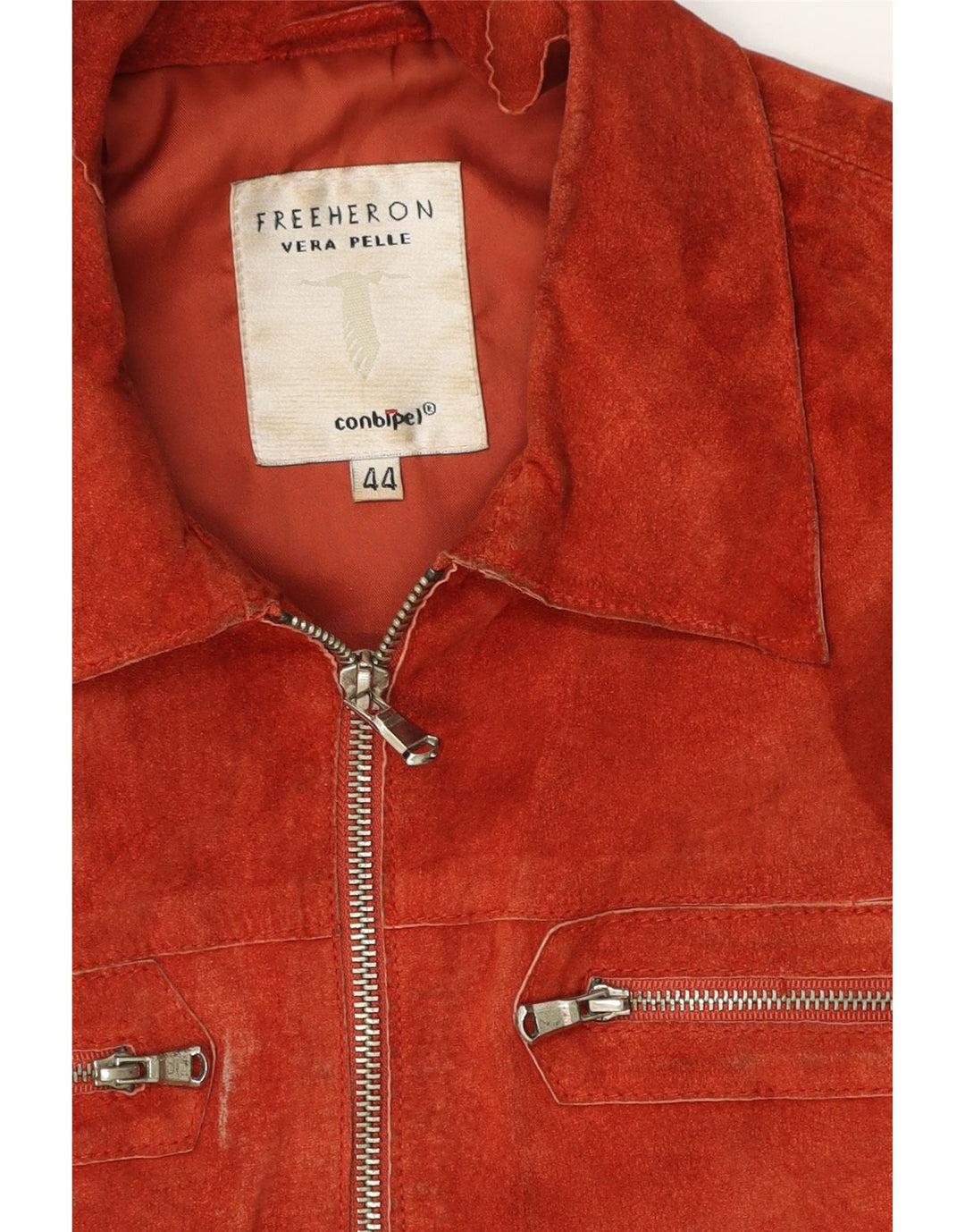 Giacca in Pelle Donna CONBIPEL IT 44 Pelle Arancio Medio