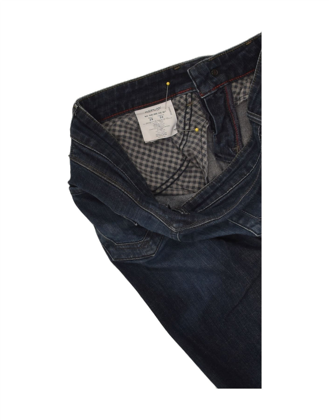 REPLAY Womens Slim Jeans W29 L32  Navy Blue Cotton | Vintage Replay | Thrift | Second-Hand Replay | Used Clothing | Messina Hembry 