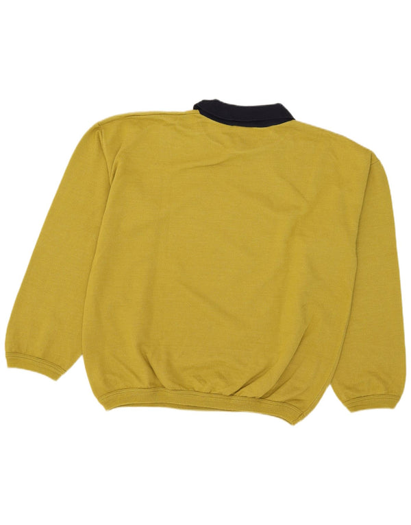 Felpa con collo alto con grafica vintage da uomo, maglione XL verde