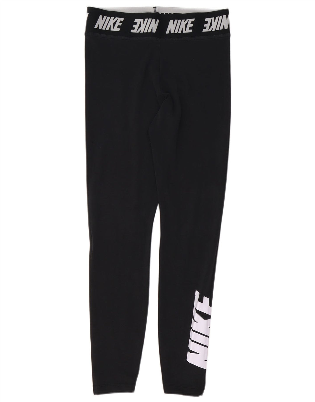 Leggings grafici da donna NIKE UK 14 cotone nero medio