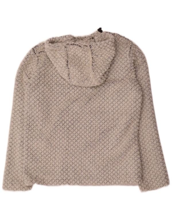 Giacca in pile con cappuccio da donna Brugi UK 18 XL Grigio