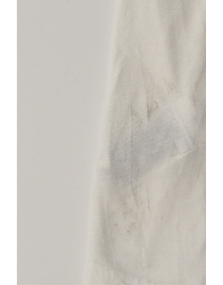 T-shirt Adidas Aeroready da uomo Top in poliestere bianco medio