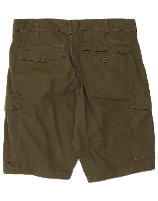 Pantaloncini cargo da uomo Mountain Warehouse W34 Large in cotone kaki