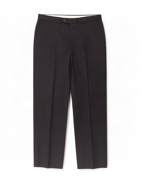 Pantaloni da abito dritti Marks & Spencer da uomo St. Michael W32 L33 Blu Navy