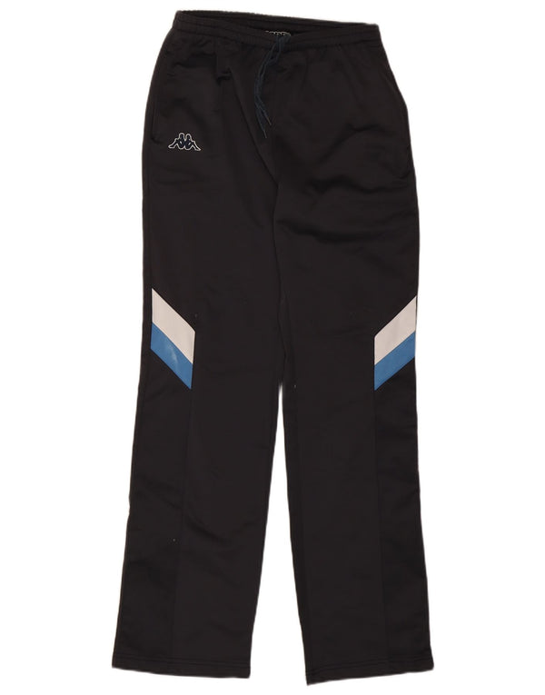 Pantaloni da tuta da uomo Kappa in poliestere color block medio nero