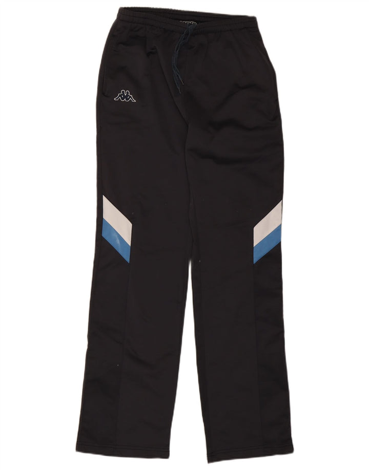 Pantaloni da tuta da uomo Kappa in poliestere color block medio nero