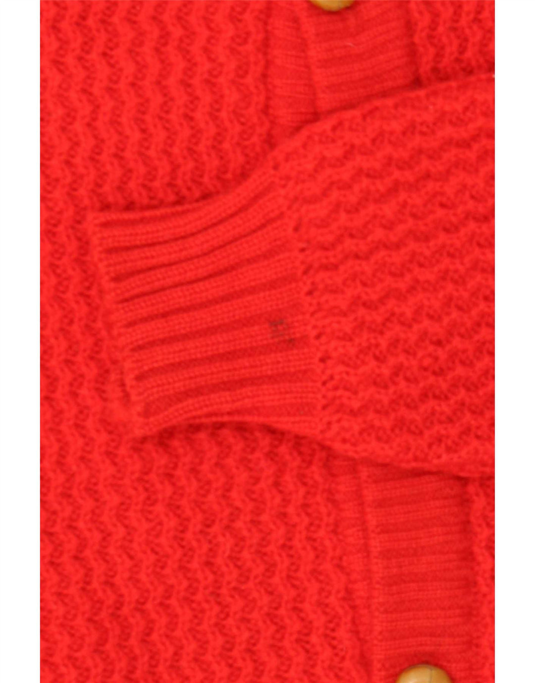 Maglione cardigan da uomo vintage rosso medio