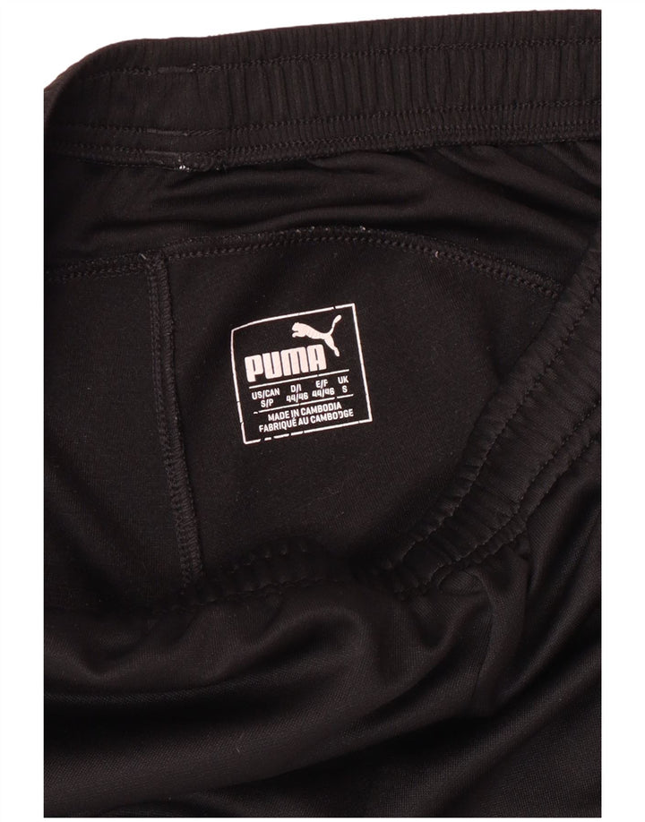 Pantaloni da tuta da uomo Puma Small in poliestere color block nero