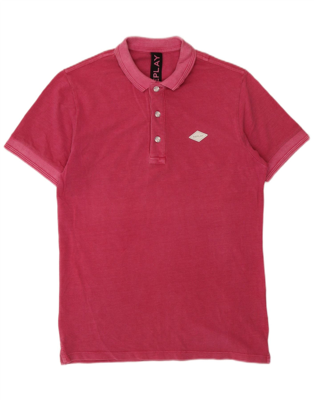 REPLAY Polo Uomo Piccola Rosa Cotone