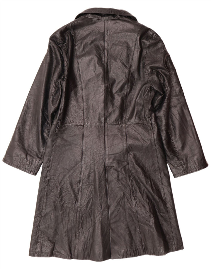 NUOVA COLLEZIONE Cappotto in pelle da donna IT 44 Medio in pelle nera