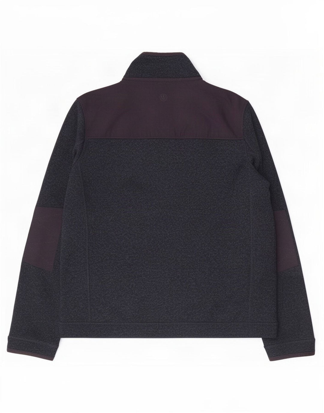 Felpa da uomo con collo con zip Fat Face Maglione grande poliestere chiazzato blu navy
