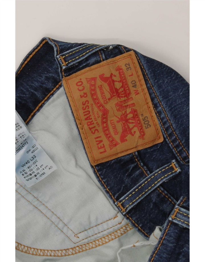 Levi's Uomo 505 Jeans dritti W40 L22 Cotone Blu