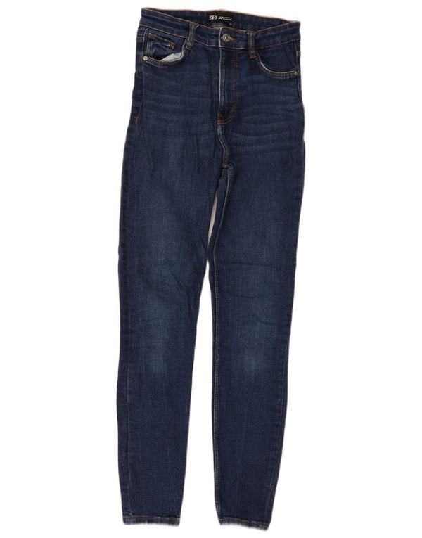 Jeans skinny da donna Zara EU 36 XS W26 L27 Blu navy