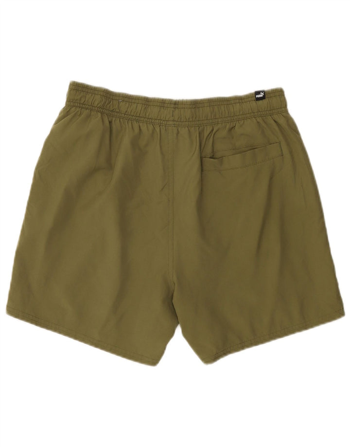 Pantaloncini sportivi grafici da uomo Puma medio poliestere kaki