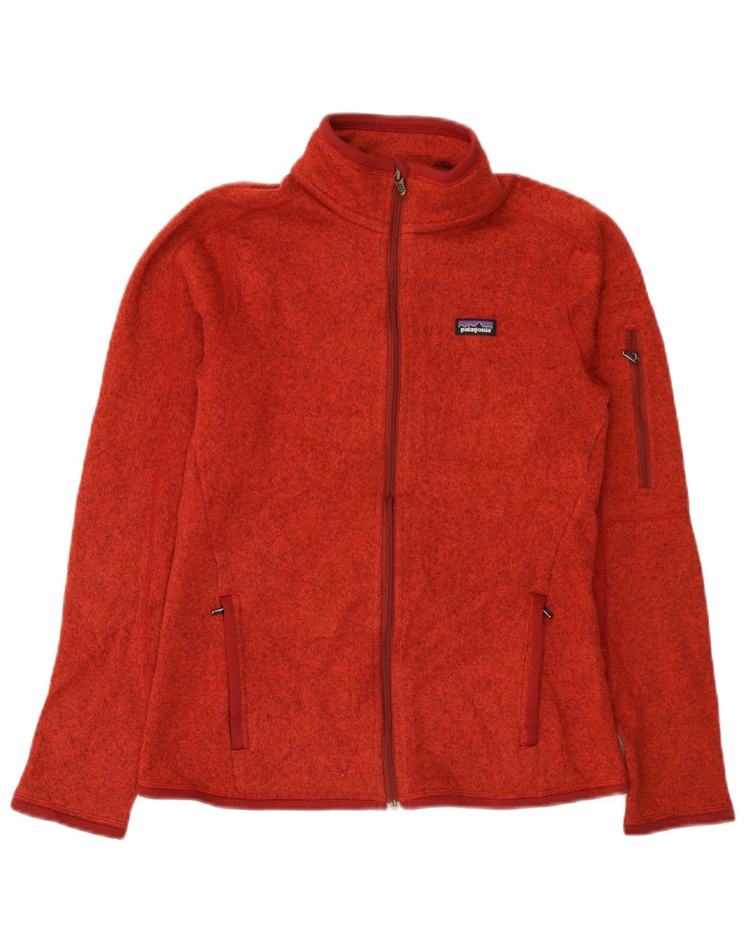 Patagonia Giacca da tuta da donna UK 10 Small Poliestere chiazzato rosso