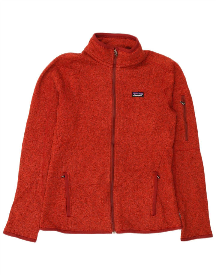 Patagonia Giacca da tuta da donna UK 10 Small Poliestere chiazzato rosso