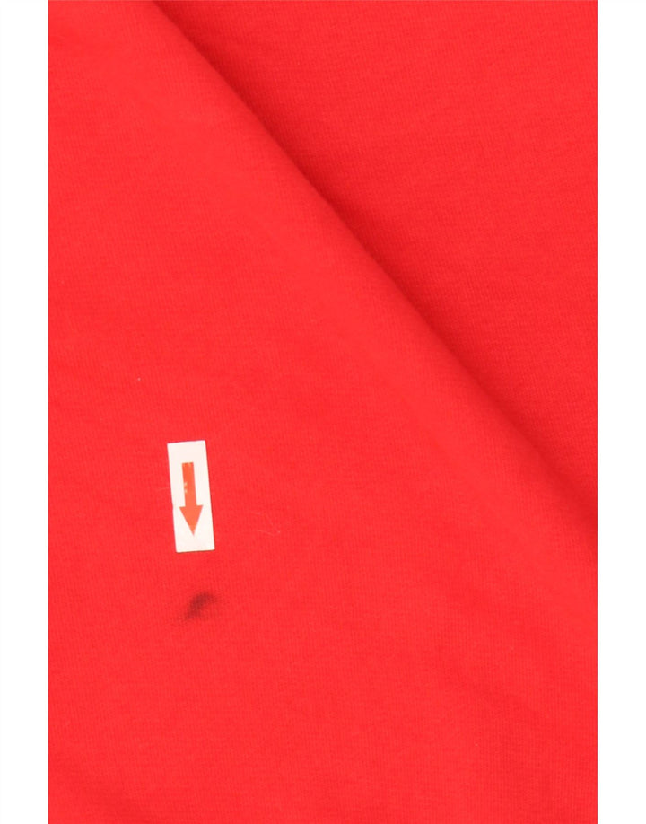Felpa Lee da donna con vestibilità regolare grafica, maglione, UK 14, cotone rosso medio
