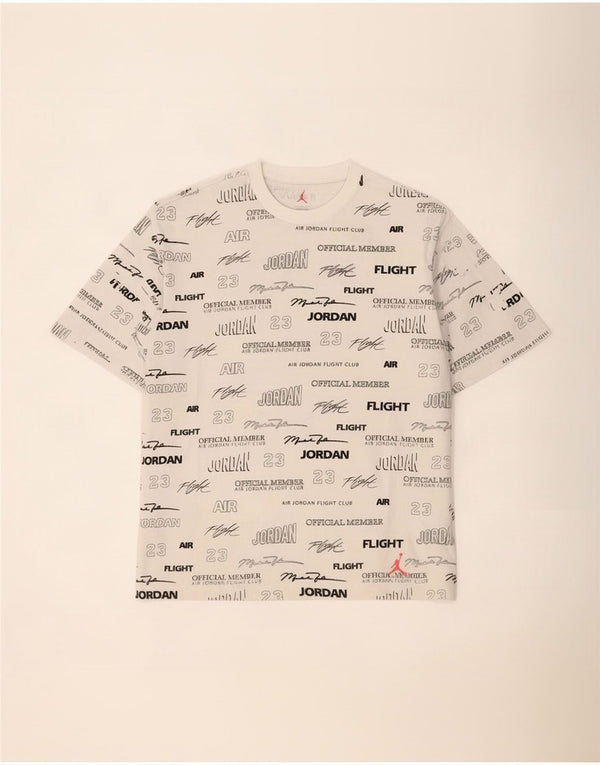 T-shirt grafica da uomo Jordan Top XL in cotone bianco