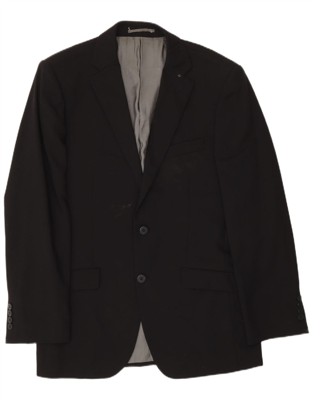 Giacca blazer da uomo a 2 bottoni Pierre Cardin UK 38 lana nera media