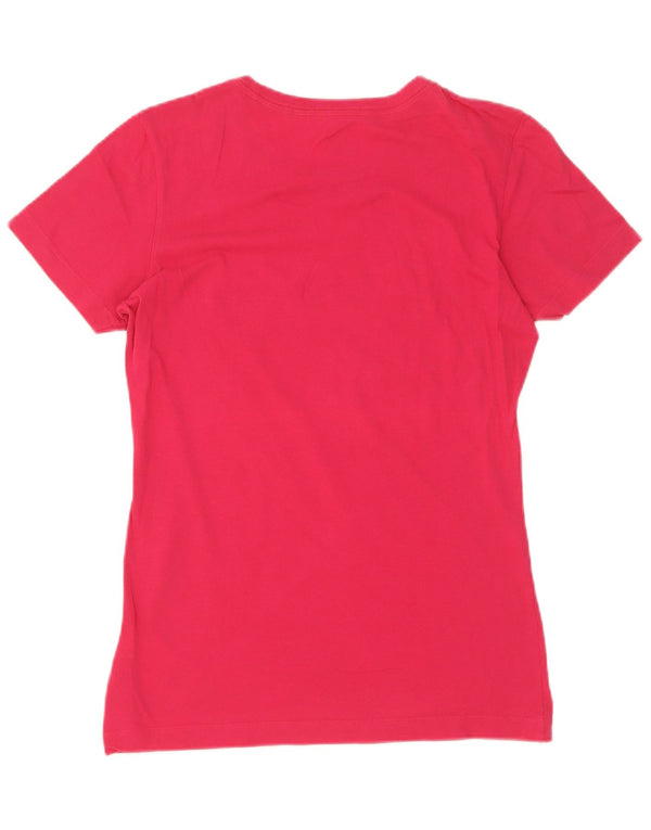 T-shirt grafica Nike da donna slim fit, taglia UK 12, cotone rosa medio