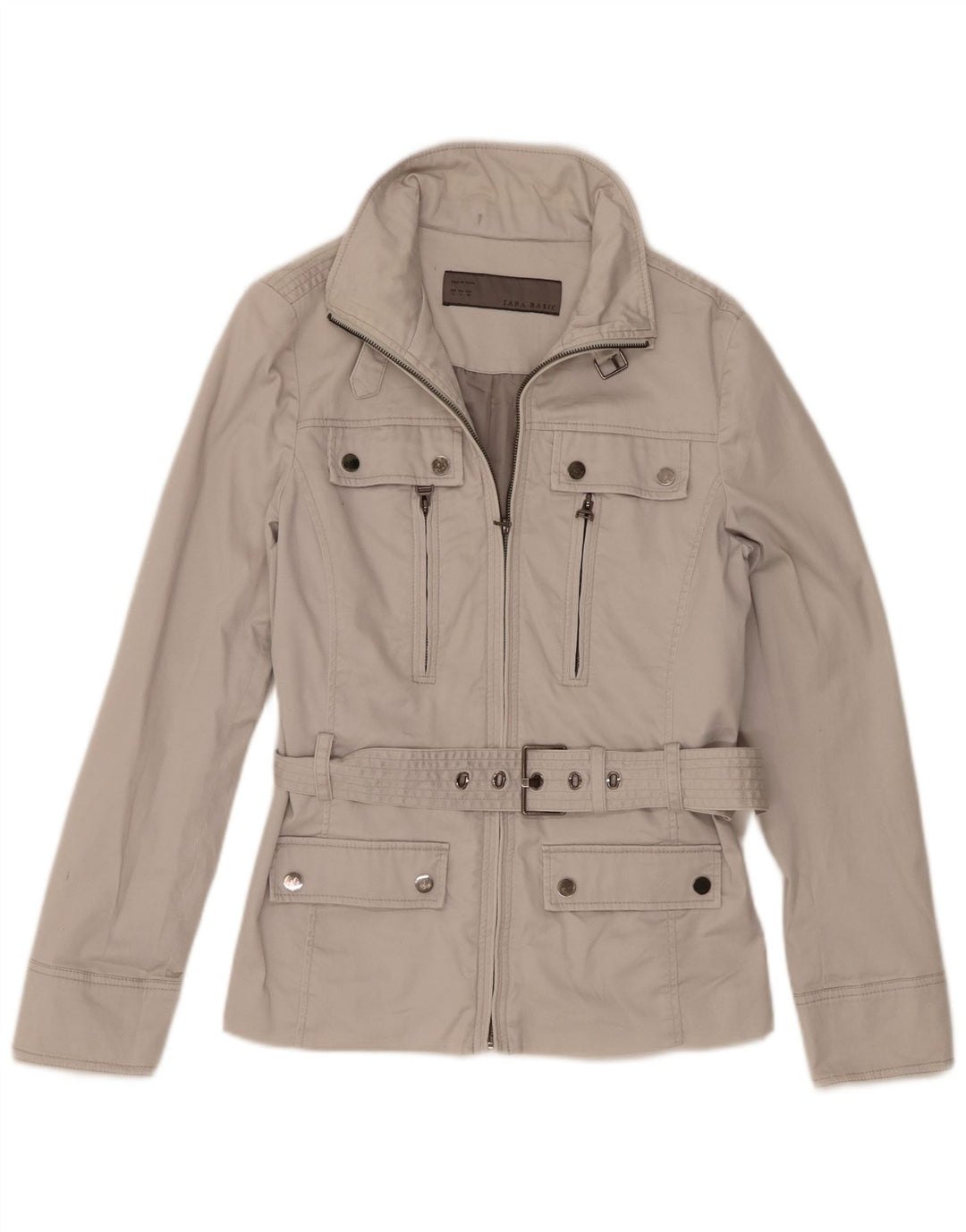 Giacca utility da donna Zara UK 14 grande beige