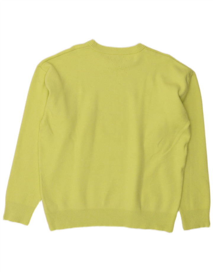 Maglione Zara da uomo con scollo a barca grande in viscosa verde