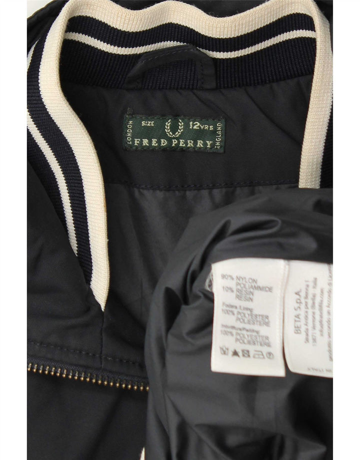 Giubbotto bomber da ragazzo Fred Perry 11-12 anni in nylon grigio