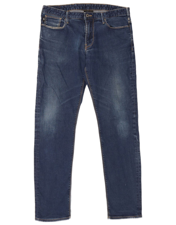 Jeans slim da uomo Emporio Armani W32 L31 cotone blu