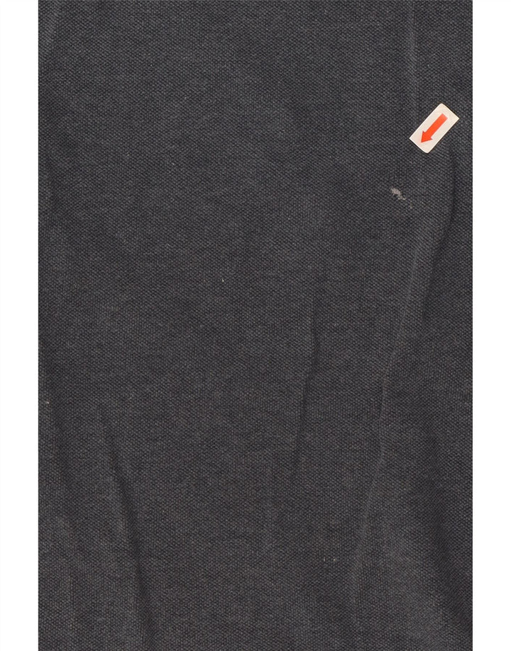 Polo Kappa Uomo Manica Lunga Large in Cotone Grigio