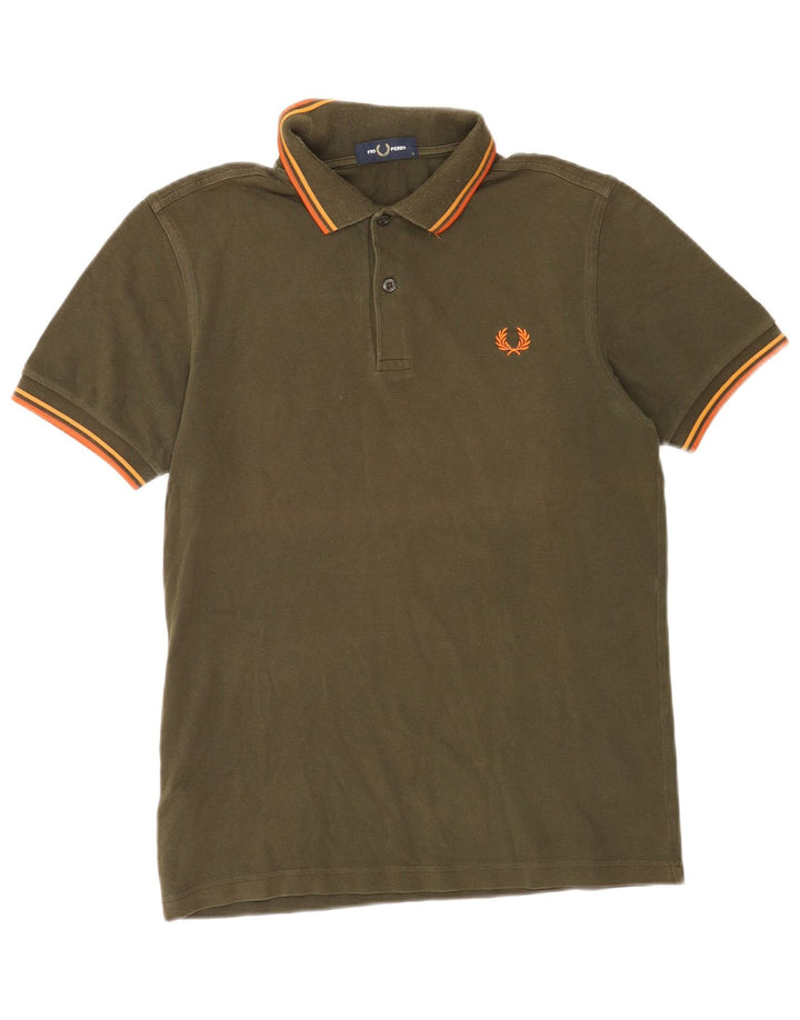 Polo da uomo Fred Perry piccola in cotone kaki