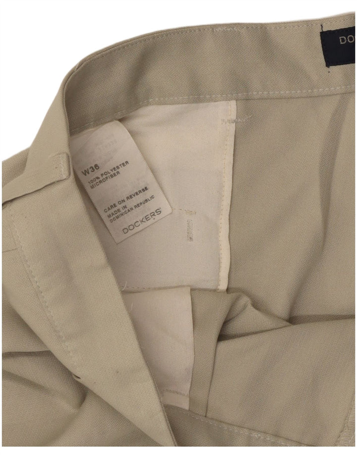 Pantaloncini chino con ancoraggio da uomo Dockers W36 Large Beige Poliestere