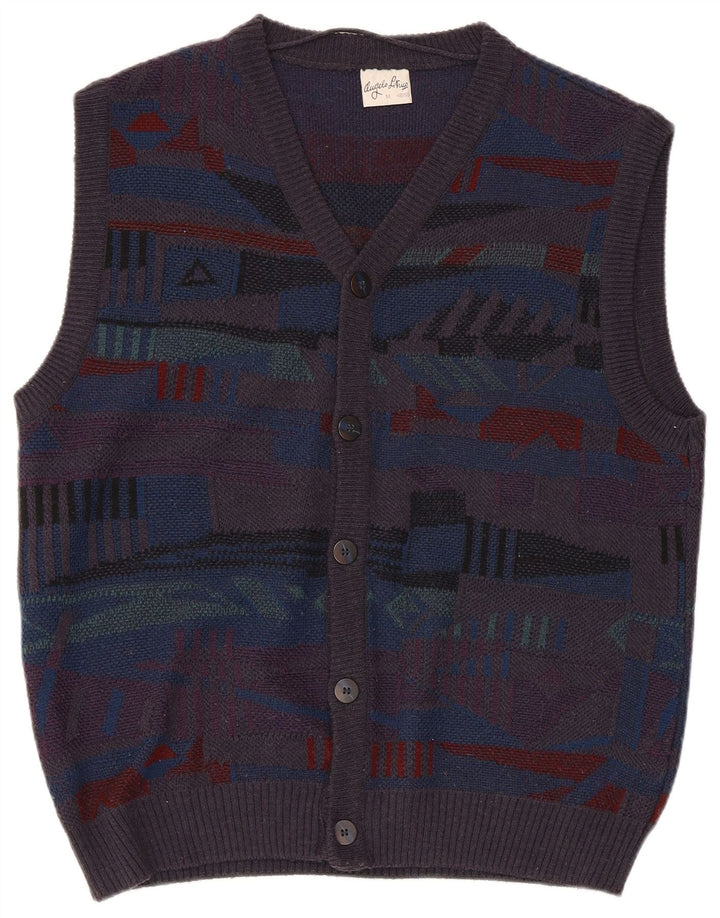 Angelo Litrico Maglione Cardigan Uomo IT 48/50 Medio Multicolore