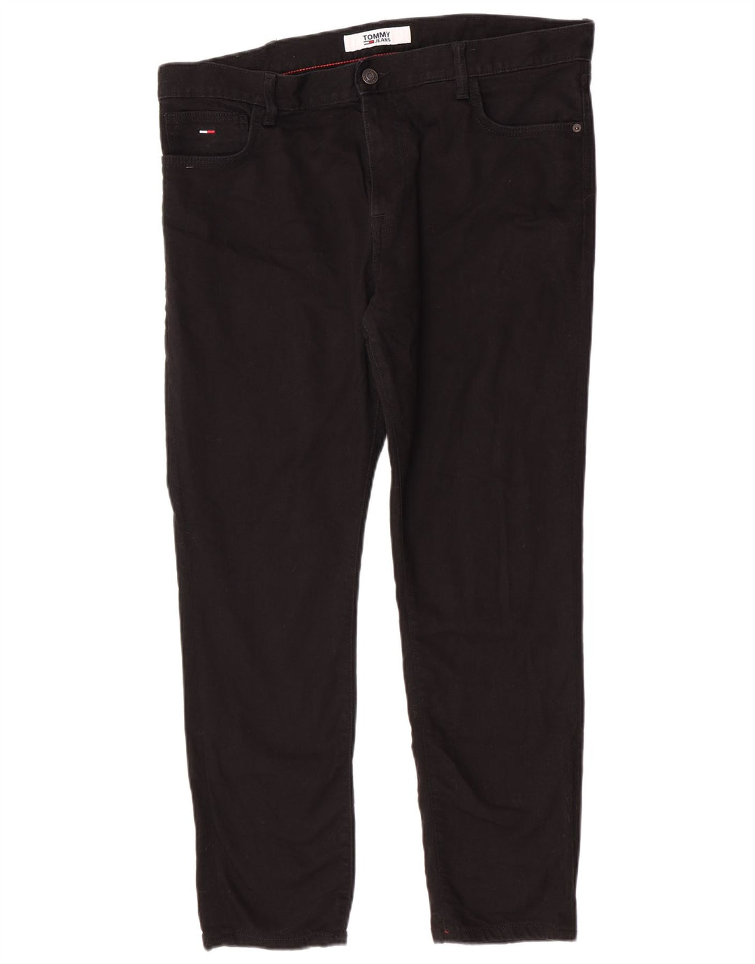 Jeans slim da uomo Tommy Hilfiger W38 L30 cotone nero