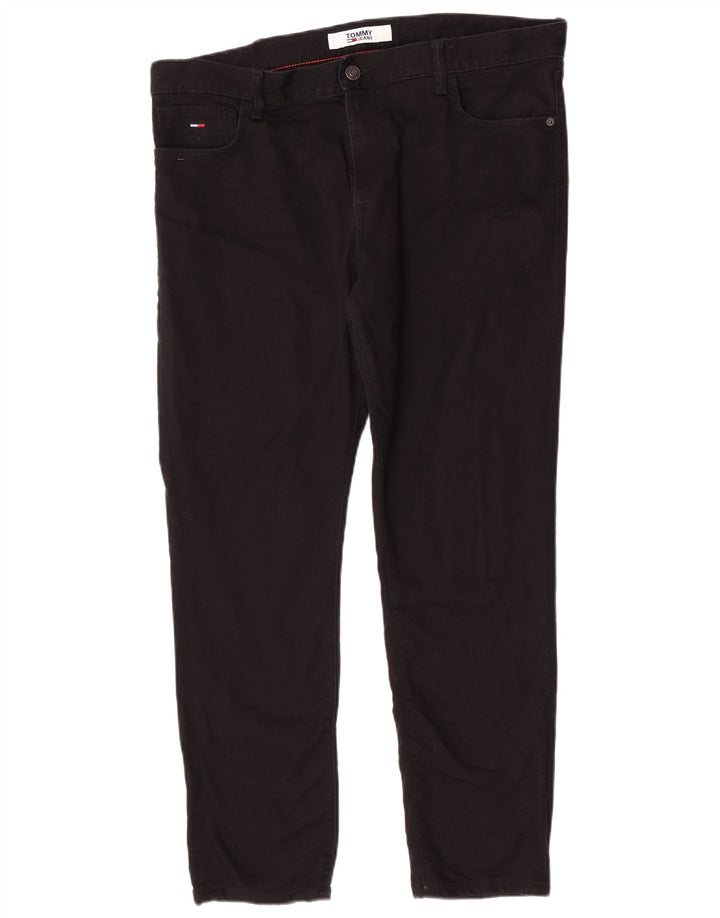 Jeans slim da uomo Tommy Hilfiger W38 L30 cotone nero