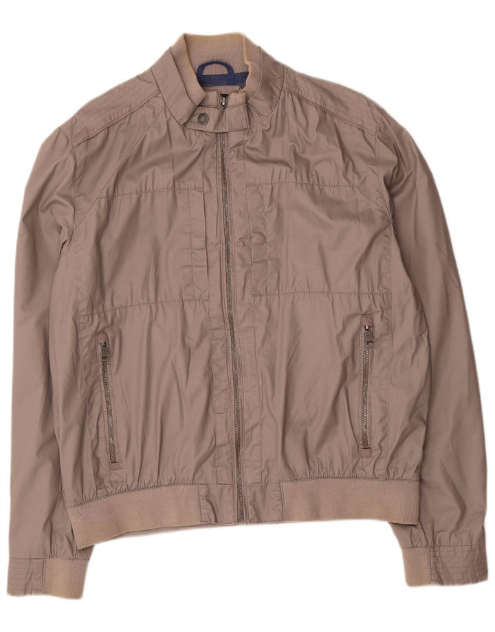Giubbotto bomber da uomo Marks & Spencer UK 41/43 grande poliestere grigio