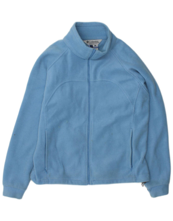 Columbia Womens Fleece Jacket UK 16 Large Blue