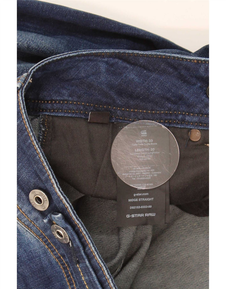 Jeans slim midge da donna G-Star W33 L30 cotone blu navy