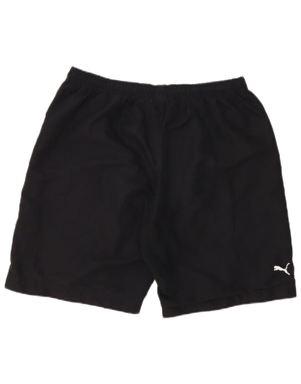 Pantaloncini da bagno da uomo Puma Large neri in poliestere