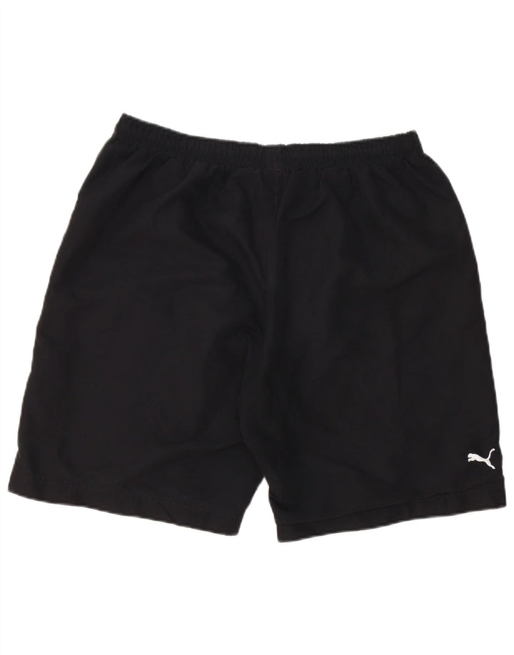 Pantaloncini da bagno da uomo Puma Large neri in poliestere