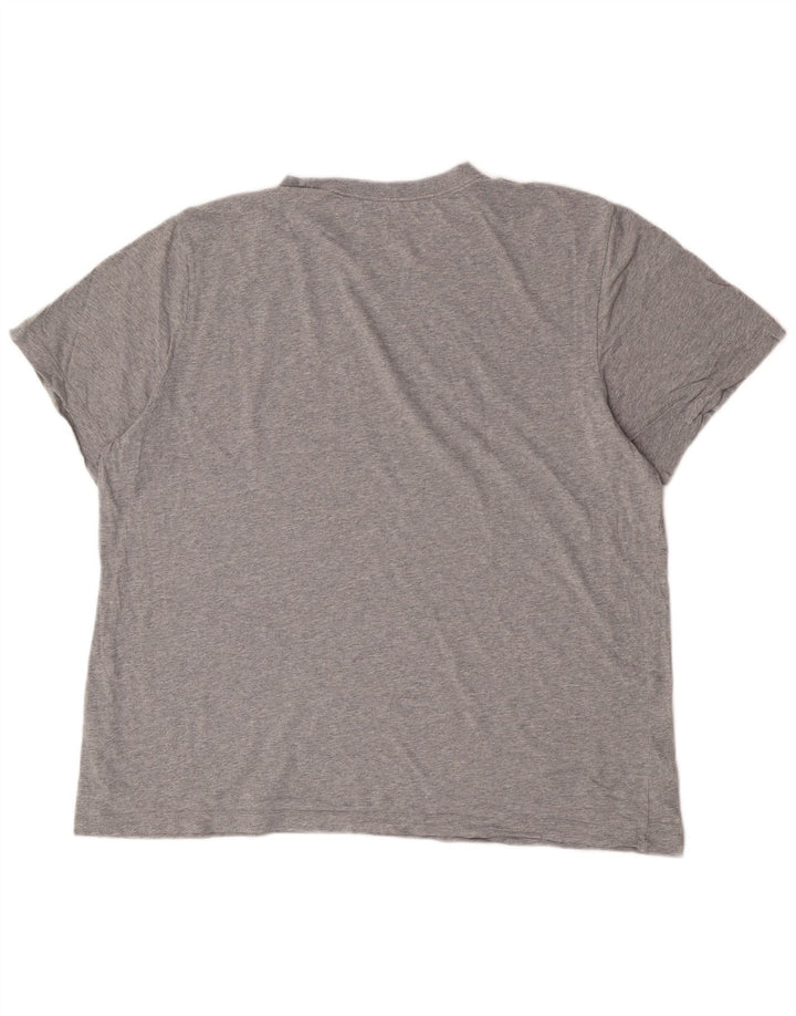 T-shirt grafica da uomo Nike Top 2XL cotone chiazzato grigio