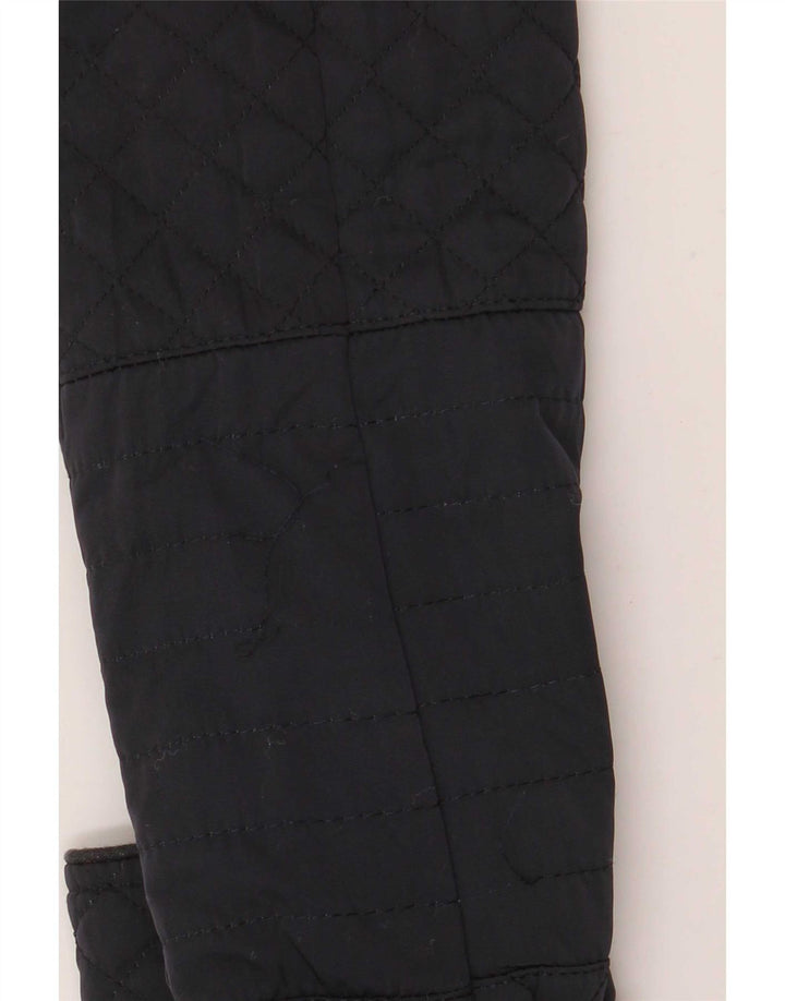 Giacca trapuntata da donna Zara UK 12 poliestere medio blu navy