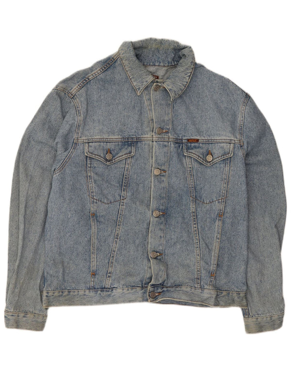 Giacca di jeans da uomo Rifle UK 38 Cotone blu medio