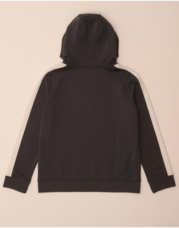 Felpa con cappuccio e zip per ragazzi UNDER ARMOUR 9-10 anni Blocco colore grigio medio
