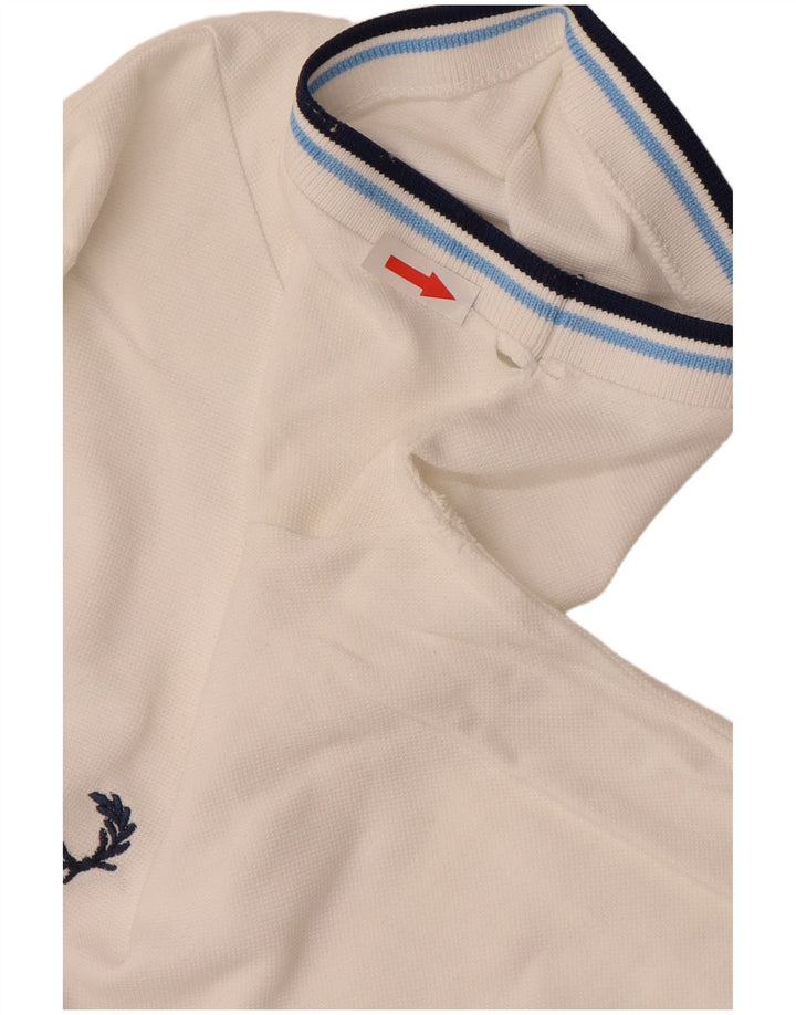 Polo da uomo FRED PERRY in cotone bianco medio