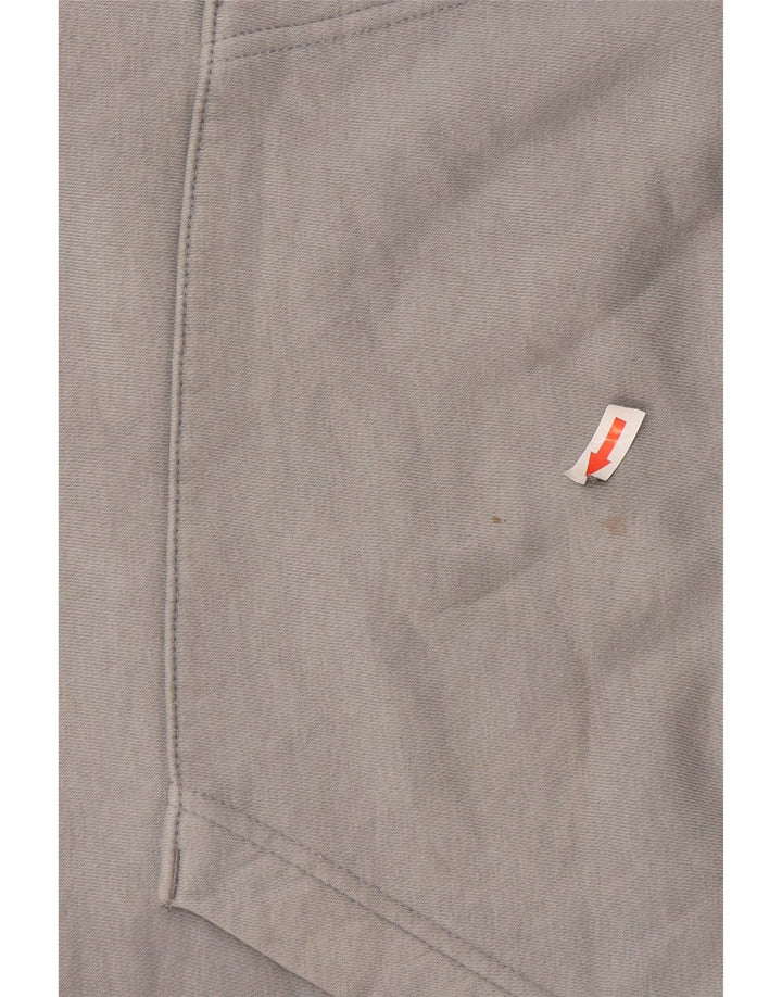 Felpa con cappuccio da uomo Nike in cotone grigio medio