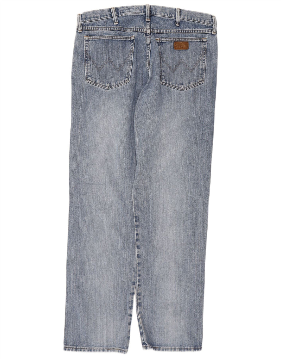 WRANGLER Mens Straight Jeans W34 L34 Blue Cotton