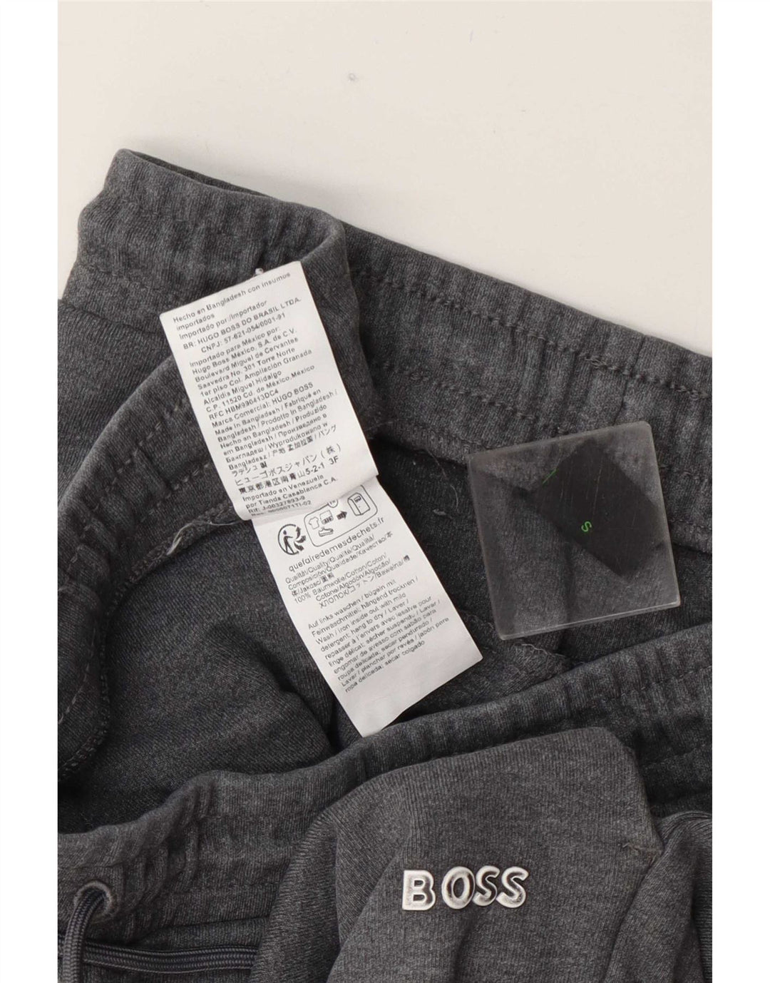 Pantaloni da tuta da uomo Hugo Boss Joggers piccoli in cotone grigio