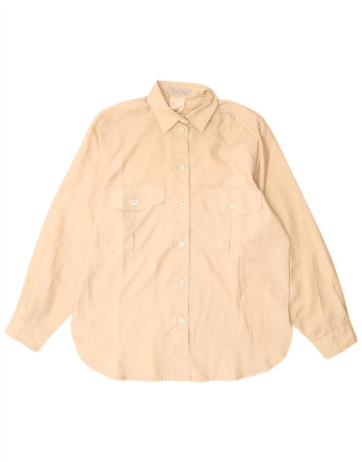 Camicetta camicia oversize da donna Mario Rosella EU 36 piccola poliestere beige